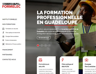 voir le site de L'INSTITUT FORMELEC L'INSTITUT FORMELEC un site réalisé par AGWANET, agence de création et de maintenance de site internet en Guadeloupe